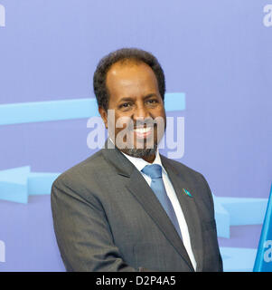 Le président de la Somalie Hassan Sheikh Mohamud mohamoud Banque D'Images