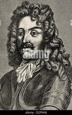 Jacques Fitz-James, duc de Berwick (1670-1734). Militaire français. La gravure sur histoire de l'Espagne, 1882. Banque D'Images