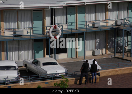 Lorraine Motel memorial National Civil Rights Museum Prix 306 Martin Luther King Jr. était assassinat Memphis Tennessee site Banque D'Images