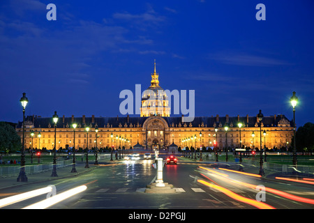 L'Eglise du Dome et l'Hôtel des Invalides, Paris, France Banque D'Images