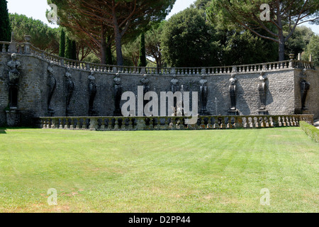 Cette photo a été prise à la Villa Lante à Bagnaia, près de Viterbe dans la région Latium, en Italie. Banque D'Images