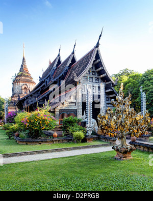 Viharn de Wat Lok Moli (Molee) / / Chiang Mai Thaïlande Banque D'Images