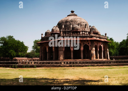 Portrait d'un tombeau, Isa Khan's Tomb, Delhi, Inde Banque D'Images