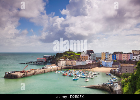 Port de Tenby, Pembrokeshire, Pays de Galles, de l'ouest du pays de Galles, Royaume-Uni, Europe Banque D'Images