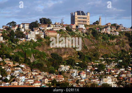 Palais de la reine, le Rova d'Antananarivo Ville Haute, ville d'Antananarivo, Tananarive, Madagascar, Afrique du Banque D'Images