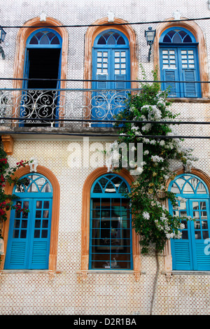 Bâtiments coloniaux dans le district de Carmo juste à côté de Pelourinho, Salvador (Salvador de Bahia), Bahia, Brésil, Amérique du Sud Banque D'Images