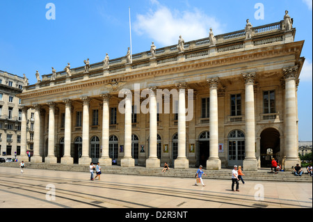 Le Grand Théâtre, Place de la Comédie, Bordeaux, UNESCO World Heritage Site, Gironde, Aquitaine, France, Europe Banque D'Images