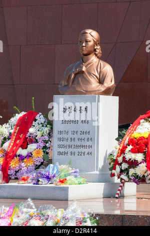 Cimetière des martyrs révolutionnaires, Pyongyang, République populaire démocratique de Corée (RPDC), la Corée du Nord, d'Asie Banque D'Images