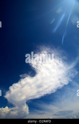 La formation des nuages, les Maldives, l'Océan Indien, l'Asie Banque D'Images