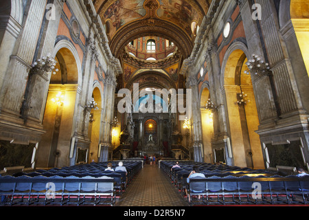 Intérieur de l'église Notre Dame de Candelaria, Centro, Rio de Janeiro, Brésil, Amérique du Sud Banque D'Images