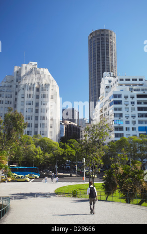 Toits de Centro, Rio de Janeiro, Brésil, Amérique du Sud Banque D'Images