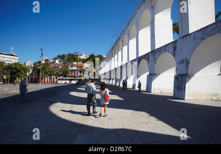 Arcos da Lapa (Carioca) Aqueduc, Lapa, Rio de Janeiro, Brésil, Amérique du Sud Banque D'Images