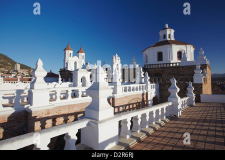 Toit de Convento de San Felipe Neri, Sucre, UNESCO World Heritage Site, Bolivie, Amérique du Sud Banque D'Images