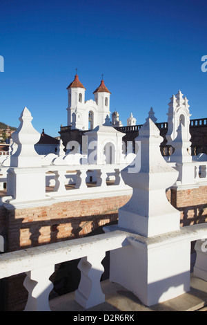 Toit de Convento de San Felipe Neri, Sucre, UNESCO World Heritage Site, Bolivie, Amérique du Sud Banque D'Images