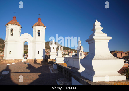 Toit de Convento de San Felipe Neri, Sucre, UNESCO World Heritage Site, Bolivie, Amérique du Sud Banque D'Images