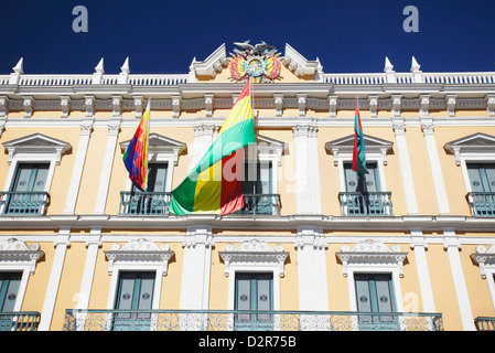 Palacio Presidencial (Palais présidentiel) dans la région de Plaza Pedro Murillo, La Paz, Bolivie, Amérique du Sud Banque D'Images