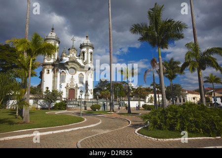 Sao Francisco de Assis (St. François d'assise), l'église Sao Joao del Rei, Minas Gerais, Brésil, Amérique du Sud Banque D'Images
