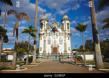 Sao Francisco de Assis (St. François d'assise), l'église Sao Joao del Rei, Minas Gerais, Brésil, Amérique du Sud Banque D'Images