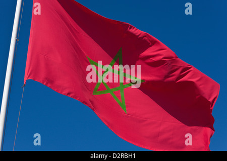 Drapeau marocain Banque D'Images