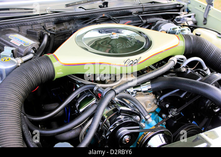 Moteur Ford V8 de 1970 au Sarasota fierté et joie car show en Floride Banque D'Images