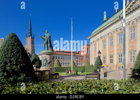 Avec flèche de Riddarholmskyrkan Riddarholmen Riddarholmen (église) à l'arrière-plan, Stockholm, Suède, Europe Banque D'Images