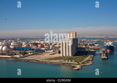 La Goulette, Tunisie, le port commercial de La Goulette Banque D'Images