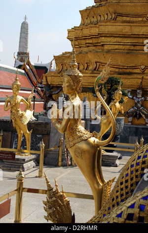 Kinnaris, vu au Grand Palais à Bangkok, Thaïlande Banque D'Images