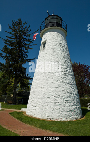 Le phare sur la rivière Susquehanna à Havre de Grace dans le Maryland Banque D'Images