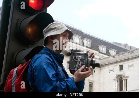 Des scènes de la manifestations du G20 à Londres en 2009 Banque D'Images