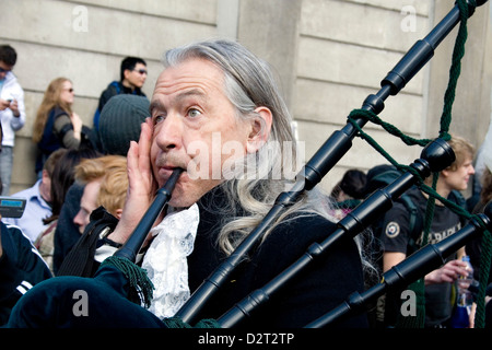 Des scènes de la manifestations du G20 à Londres en 2009 Banque D'Images