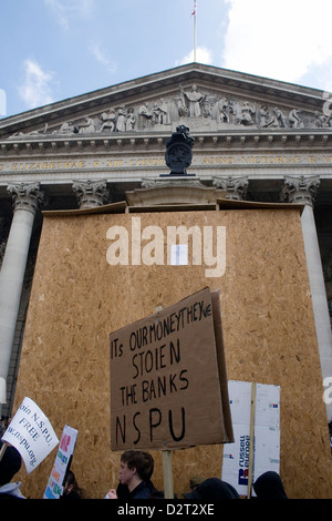 Des scènes de la manifestations du G20 à Londres en 2009 Banque D'Images