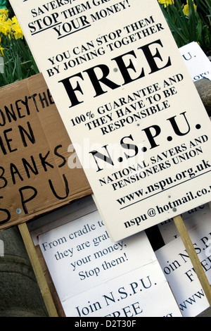 Des scènes de la manifestations du G20 à Londres en 2009 Banque D'Images