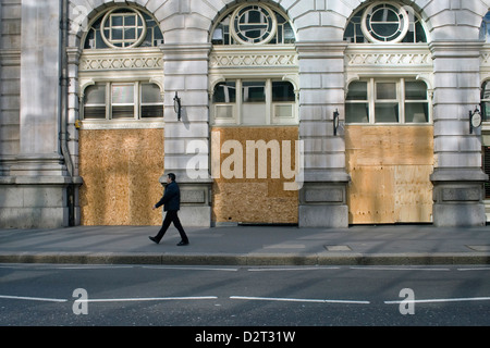 Des scènes de la manifestations du G20 à Londres en 2009 Banque D'Images