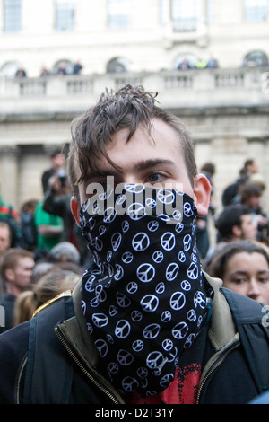 Des scènes de la manifestations du G20 à Londres en 2009 Banque D'Images