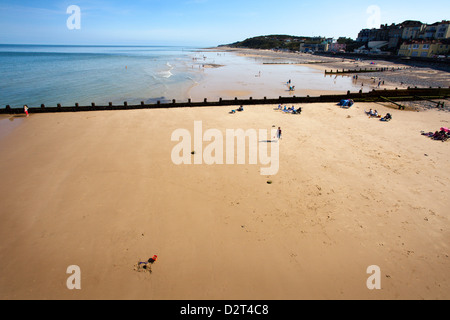 Plage de la jetée de Cromer, Cromer, Norfolk, Angleterre, Royaume-Uni, Europe Banque D'Images