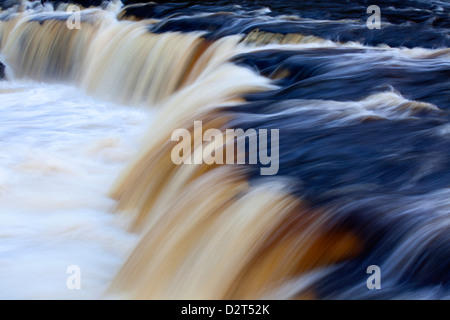 Aysgarth Falls supérieure, Wensleydale, North Yorkshire, Angleterre, Royaume-Uni, Europe Banque D'Images