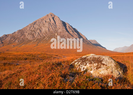 Buachaille Etive Mor montagne sur le bord de Glencoe et Glen Etive, Highlands, Ecosse, Royaume-Uni, Europe Banque D'Images