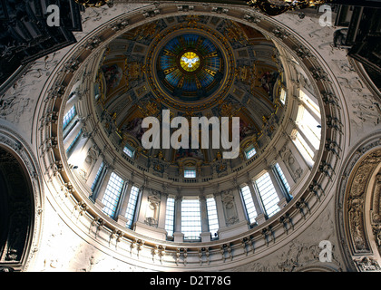 Le dôme, à l'intérieur de la cathédrale de Berlin, Berlin, Germany, Europe Banque D'Images