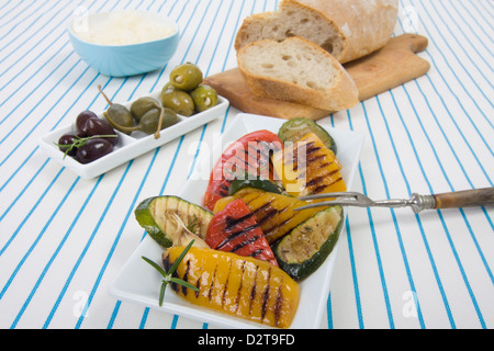 Antipasti de poivrons grillés Banque D'Images