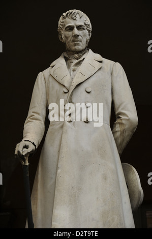 Antonio Maria Bordoni (1789-1860). Le mathématicien italien. Statue. L'Université de Pavie. L'Italie. Banque D'Images