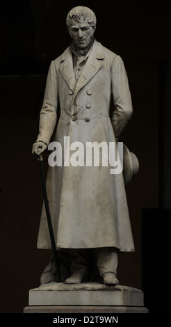 Antonio Maria Bordoni (1789-1860). Le mathématicien italien. Statue. L'Université de Pavie. L'Italie. Banque D'Images