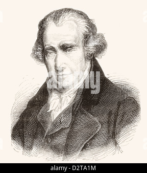 James Watt, 1736 -1819. L'inventeur écossais et ingénieur en mécanique. Banque D'Images