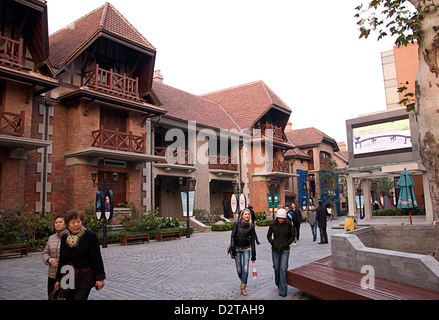 Paysage de style bungalow vieux Shanghai Banque D'Images