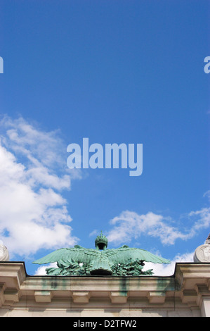 Double Eagle sur entrée Burggarten Banque D'Images