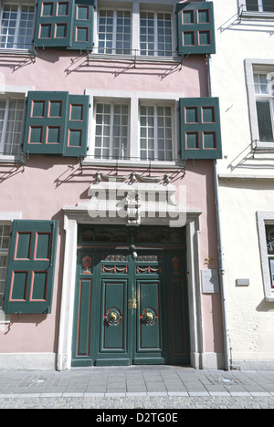 Maison de Beethoven (Beethoven-Haus allemand) à Bonn, en Allemagne, la maison natale de Beethoven à Rheinallee 40, mémorial et musée Banque D'Images