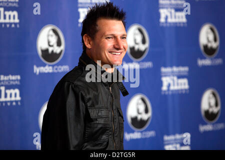 Santa Barbara, Californie, USA. 31 janvier 2013. Josué Directeur Pomer arrive à la 28e Festival du Film de Santa Barbara Cinema Vanguard Award cérémonie à l'Arlington Theater Le 31 janvier 2013 à Santa Barbara, Californie, USA. (Photo by Scott London/Alamy live news) Banque D'Images