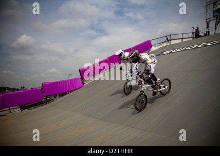 Piste de BMX race à olypics park londres Banque D'Images