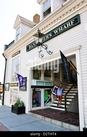 Bannister's Wharf zone touristique et boutiques à Newport, Rhode Island, USA Banque D'Images