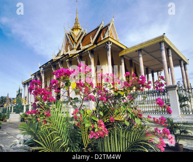 Cambodge, Phnom Penh, le Palais Royal, de la Pagode d'argent Banque D'Images