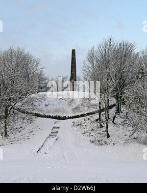 Le Monument, Château Howe, Bowling est tombé, Fellside, Kendal, Cumbria, Angleterre, Royaume-Uni, Europe. Banque D'Images